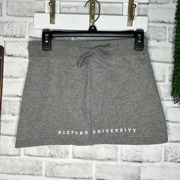 Radford University Lounge Mini Skirt Drawstring Vintage Size Small RU - Picture 1 of 4
